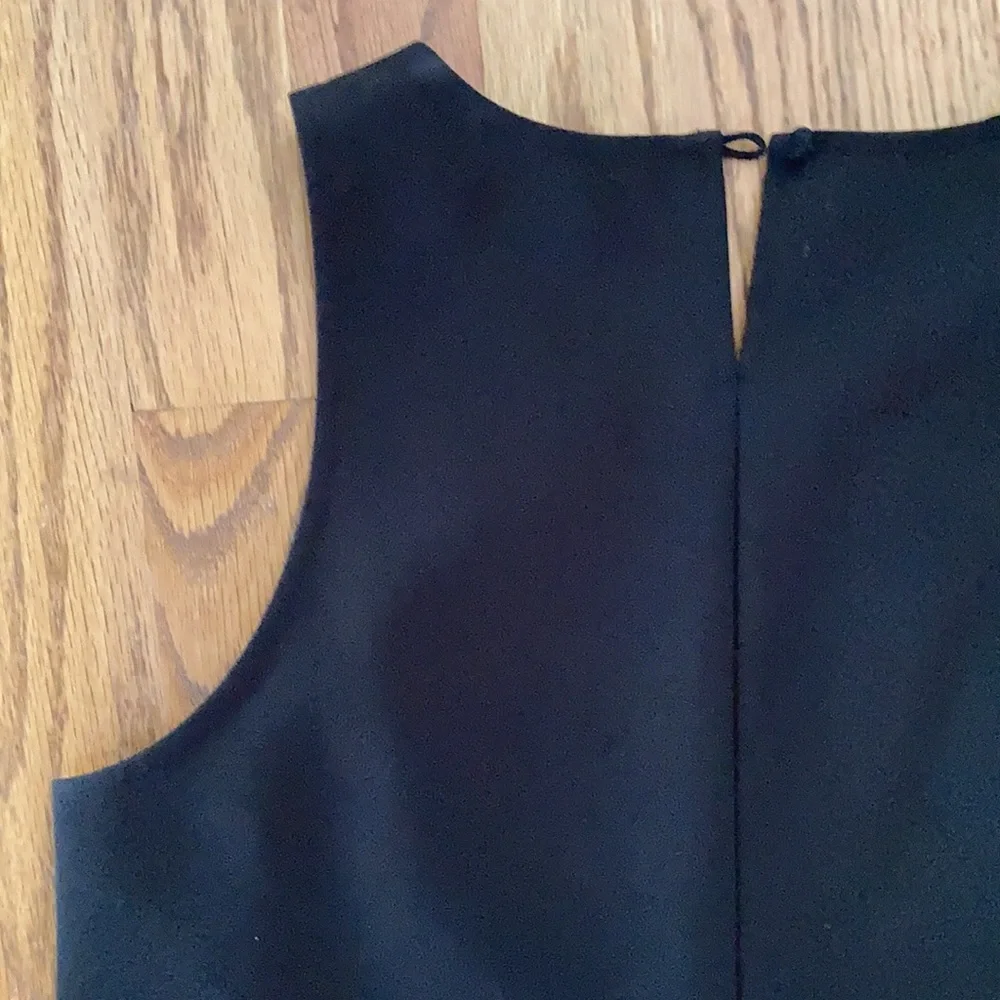 Jcrew black peplum structured top